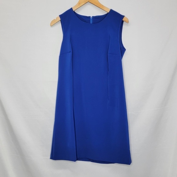 UnBranded Blue Tank Knee Length small Slit in back Dress - Picture 3 of 9
